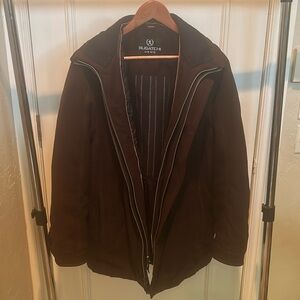 Bugatchi Uomo Brown Topcoat